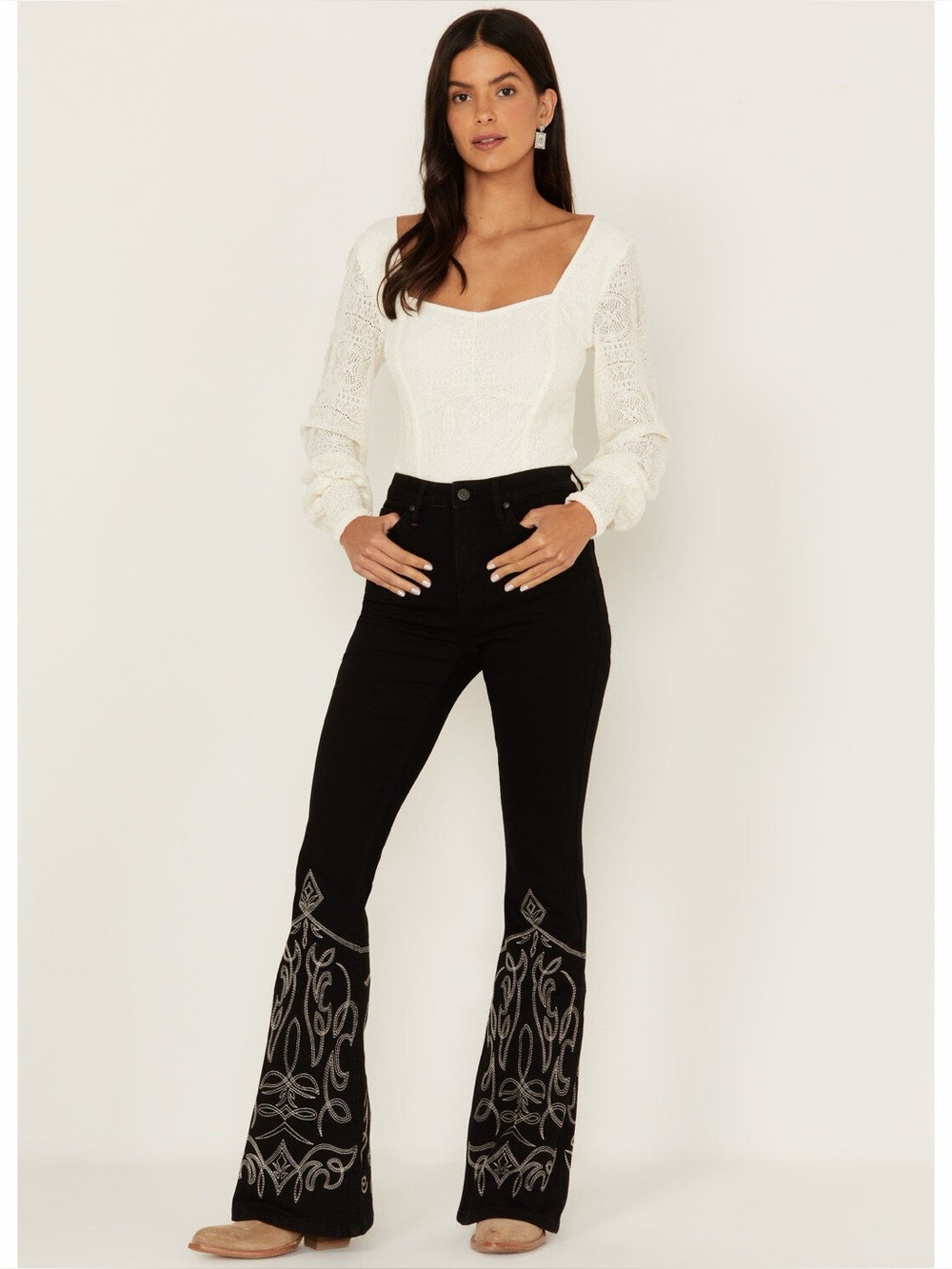 Idyllwind by Miranda Lambert SADDLE DRIVE HIGH RISE BLACK BOOTCUT JEANS